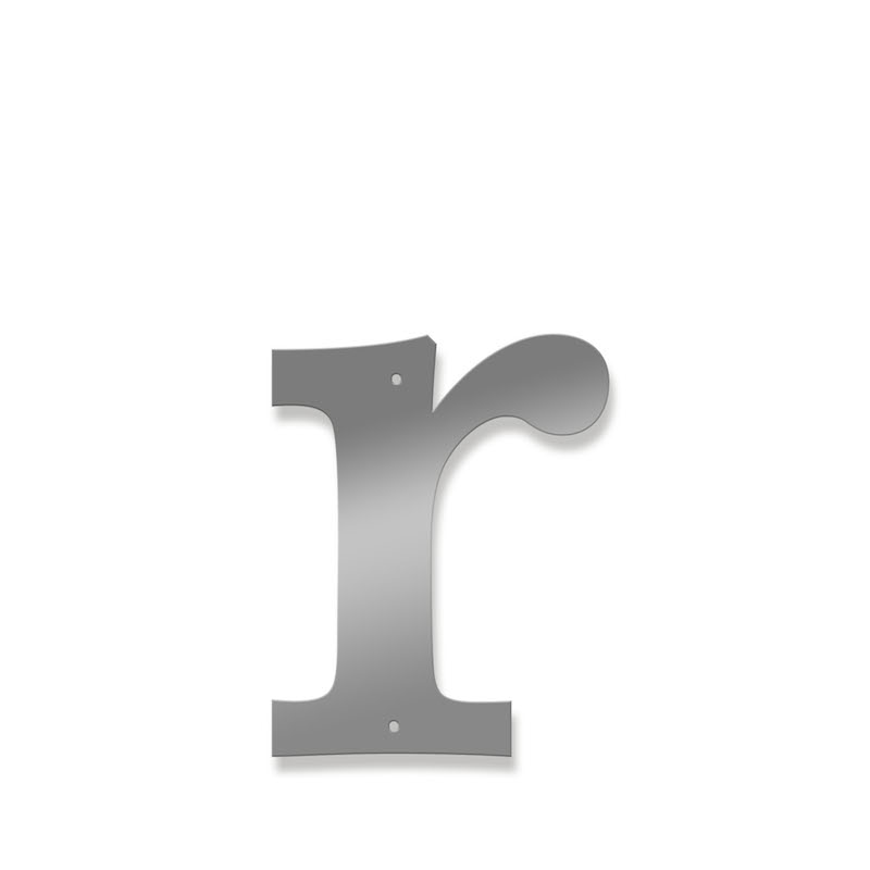 Fasadbokstav - Klassisk - r - gemen - 3