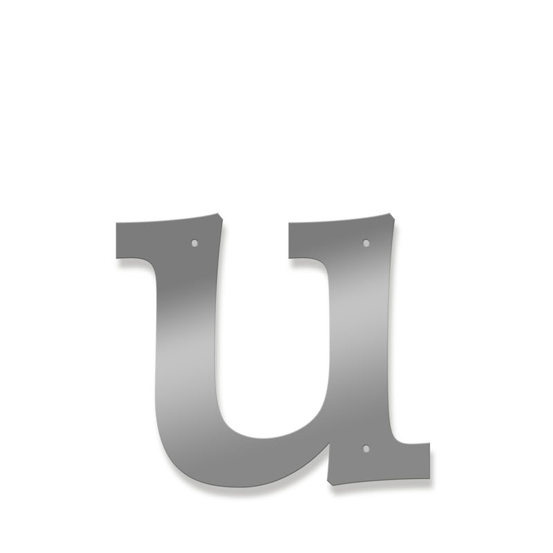Fasadbokstav - Klassisk - u - gemen - 3