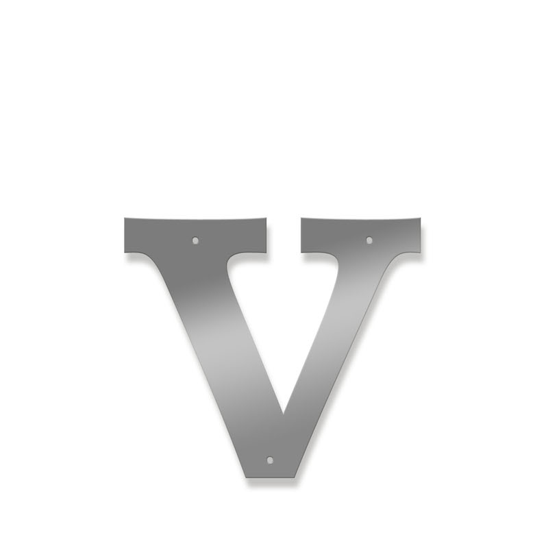 Fasadbokstav - Klassisk - v - gemen - 3