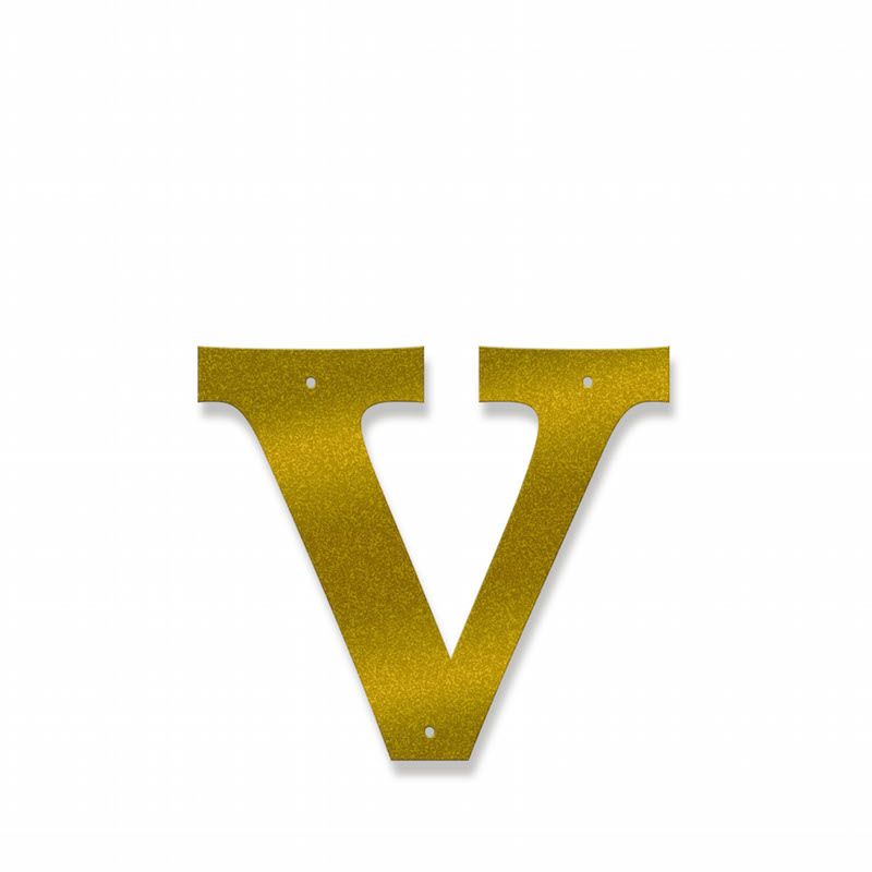 Fasadbokstav - Klassisk - v - gemen - 4