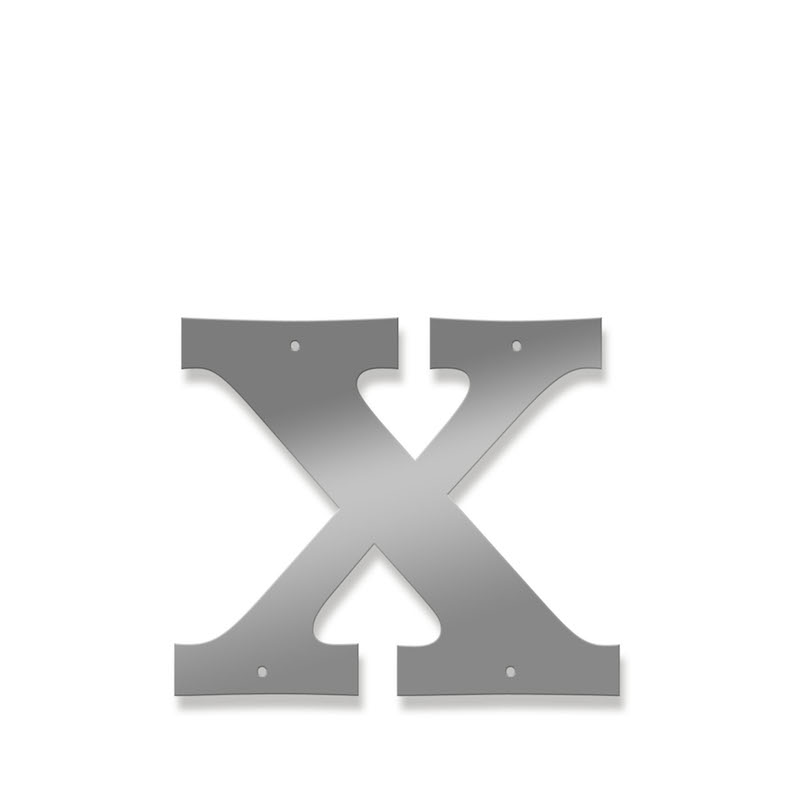 Fasadbokstav - Klassisk - x - gemen - 3