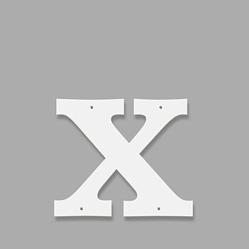 Fasadbokstav - Klassisk - x - gemen