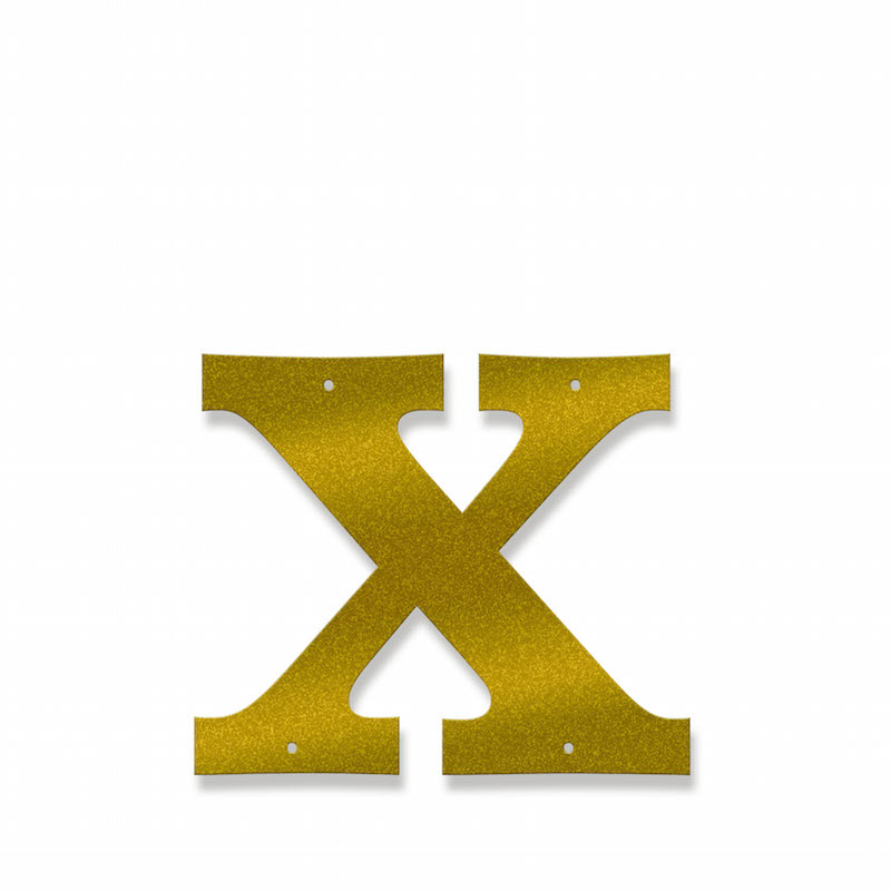 Fasadbokstav - Klassisk - x - gemen - 4
