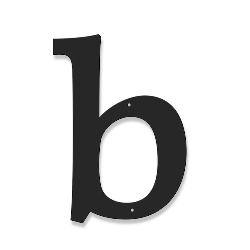 Fasadbokstav - Klassisk - b - gemen