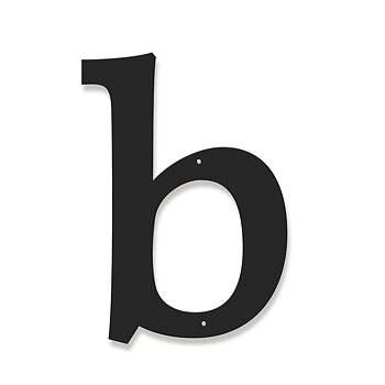Fasadbokstav - Klassisk - b - gemen