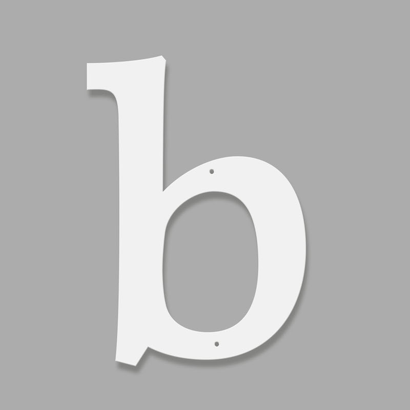 Fasadbokstav - Klassisk - b - gemen - 2