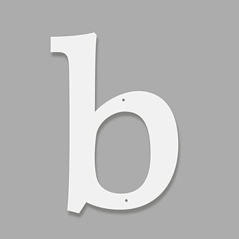 Fasadbokstav - Klassisk - b - gemen
