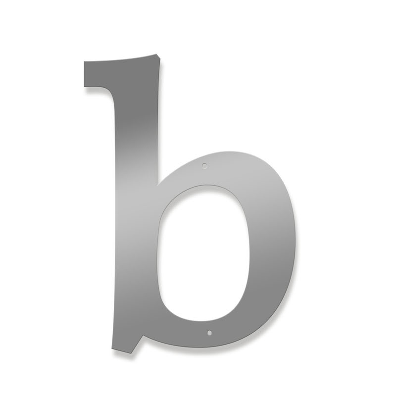 Fasadbokstav - Klassisk - b - gemen - 3