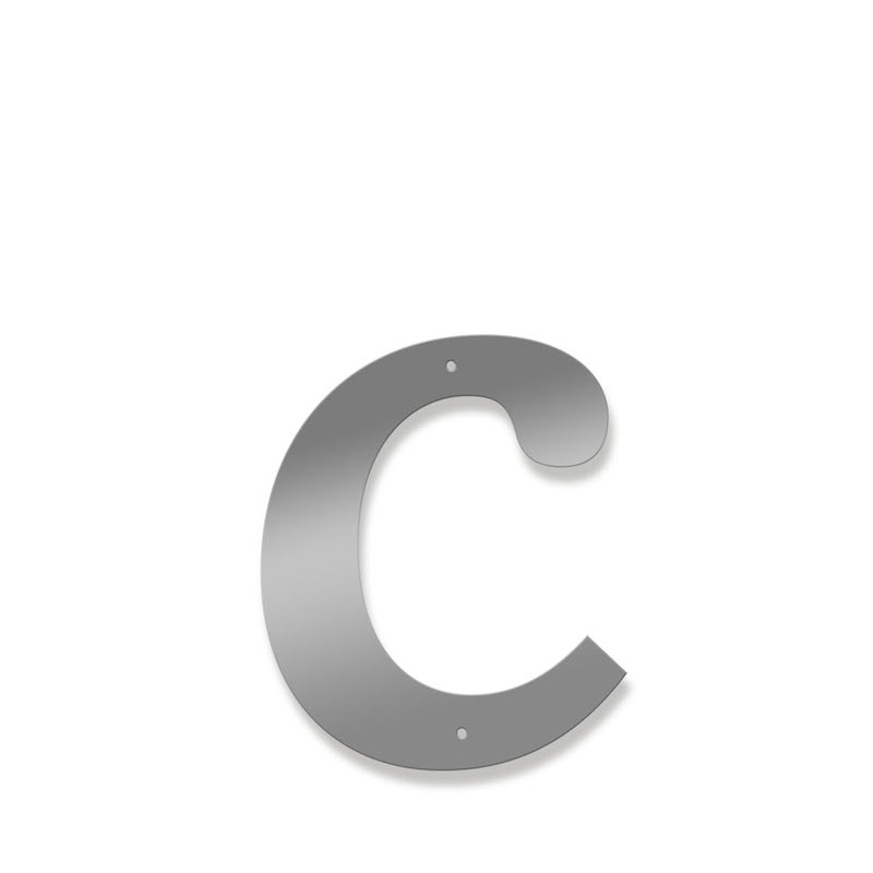 Fasadbokstav - Klassisk - c - gemen - 3