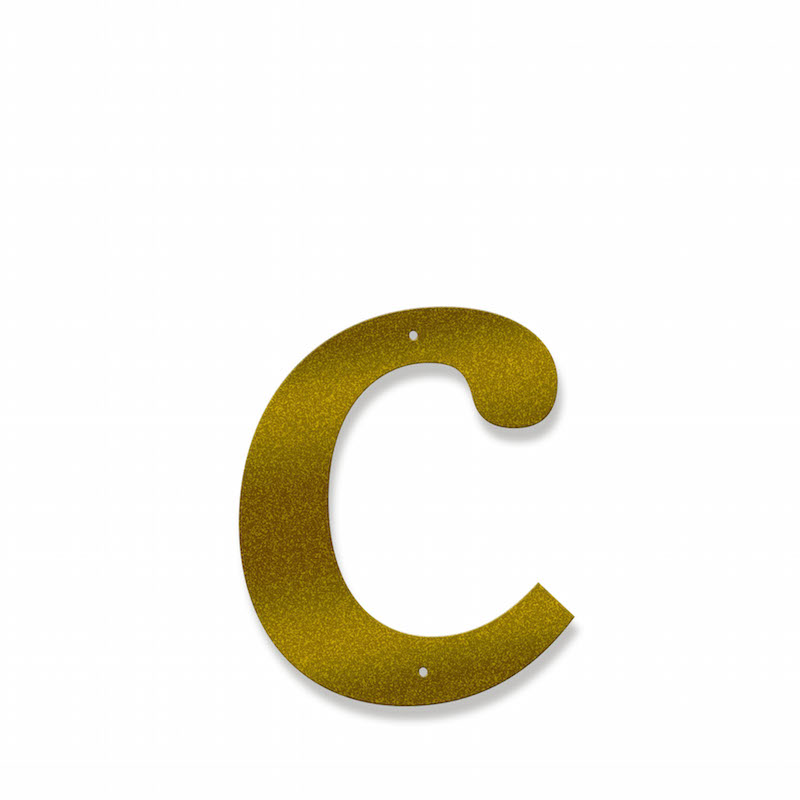 Fasadbokstav - Klassisk - c - gemen - 4