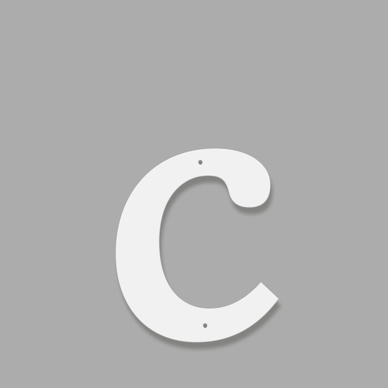 Fasadbokstav - Klassisk - c - gemen - 2
