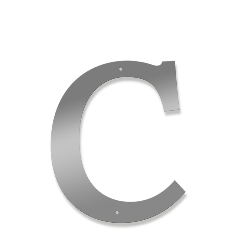 Fasadbokstav - Klassisk - C - versal - 3