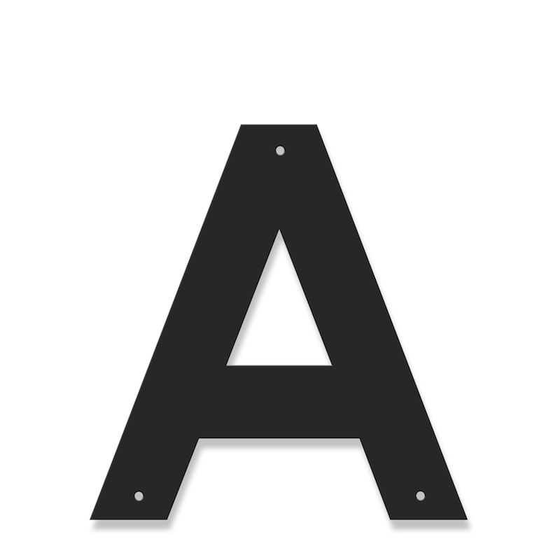 Fasadbokstav - Modern - A - versal