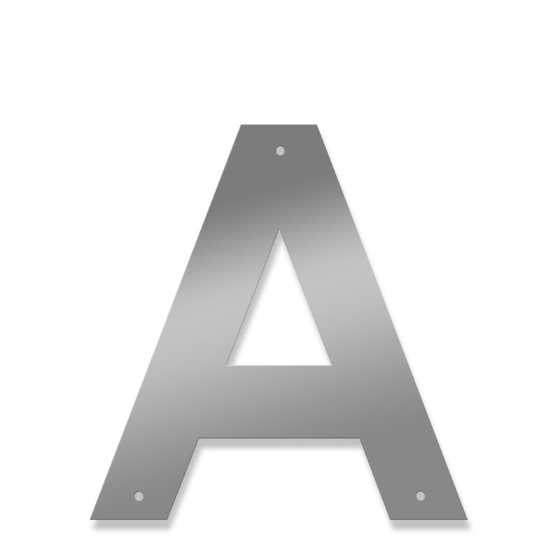 Fasadbokstav - Modern - A - versal - 2