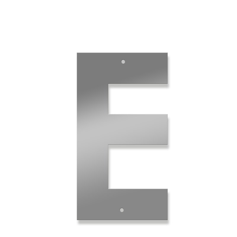 Fasadbokstav - Modern - E - versal - 2