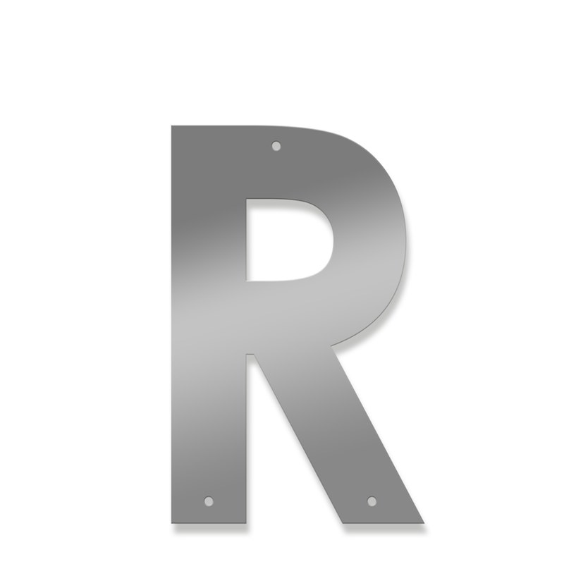 Fasadbokstav - Modern - R - versal - 2