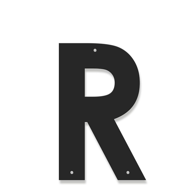 Fasadbokstav - Modern - R - versal