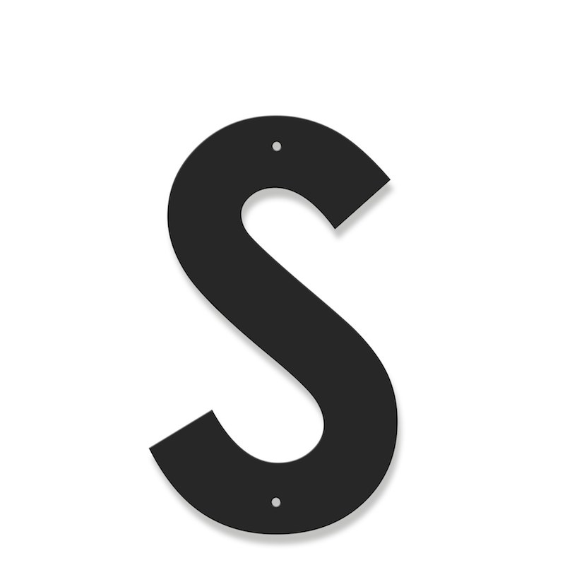 Fasadbokstav - Modern - S - versal