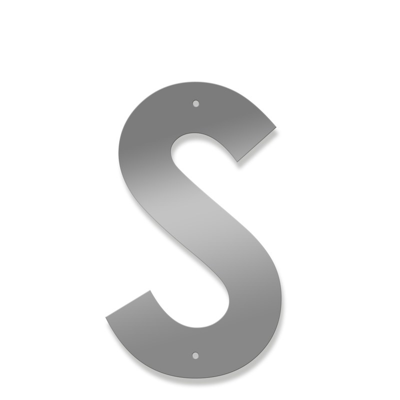 Fasadbokstav - Modern - S - versal - 2