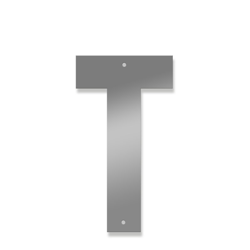 Fasadbokstav - Modern - T - versal - 2