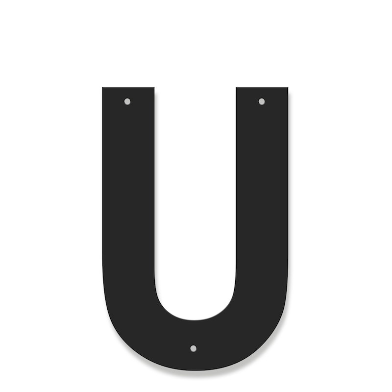 Fasadbokstav - Modern - U - versal