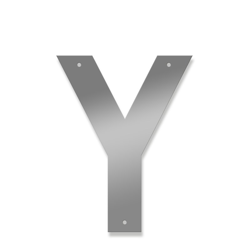 Fasadbokstav - Modern - Y - versal - 2