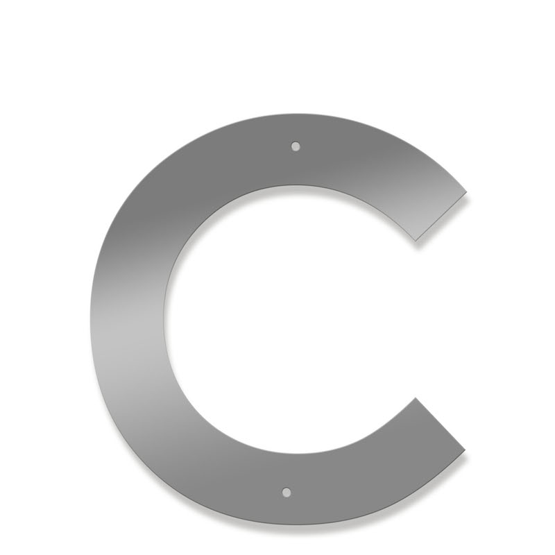 Fasadbokstav - Modern - C - versal - 2