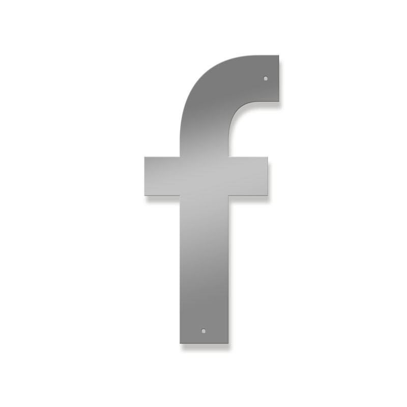 Fasadbokstav - Modern - f - gemen - 3