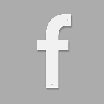 Fasadbokstav - Modern - f - gemen