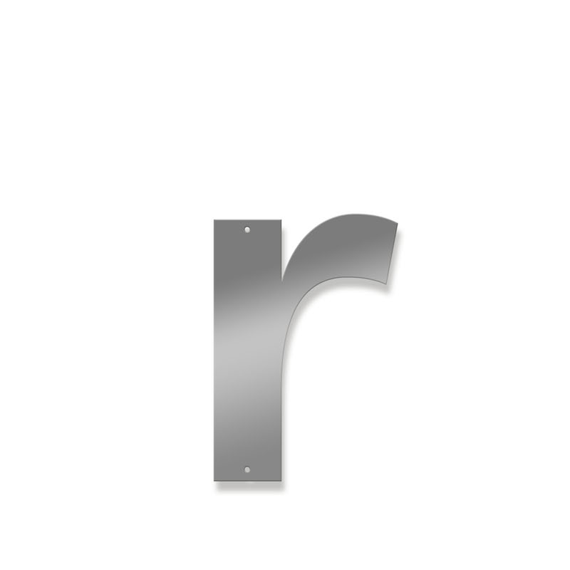 Fasadbokstav - Modern - r - gemen - 3