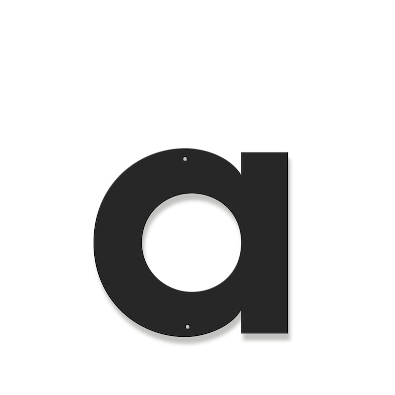 Fasadbokstav - Modern - a - gemen