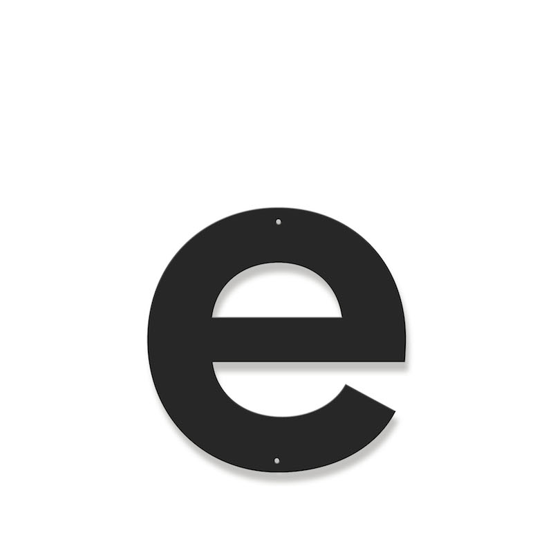 Fasadbokstav - Modern - e - gemen