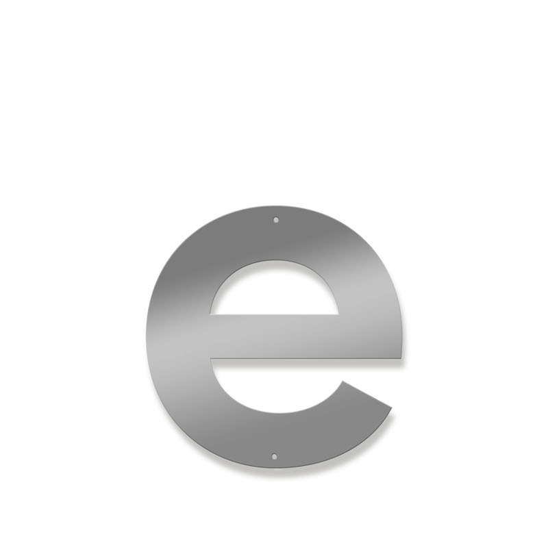 Fasadbokstav - Modern - e - gemen - 3
