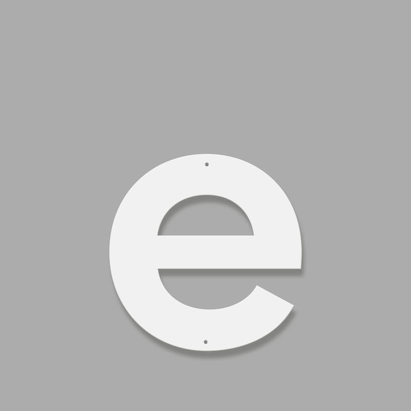 Fasadbokstav - Modern - e - gemen - 2