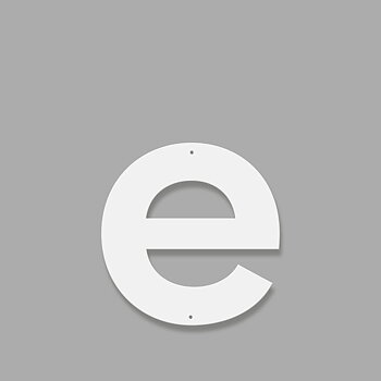 Fasadbokstav - Modern - e - gemen