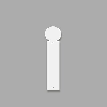 Fasadbokstav - Modern - i - gemen
