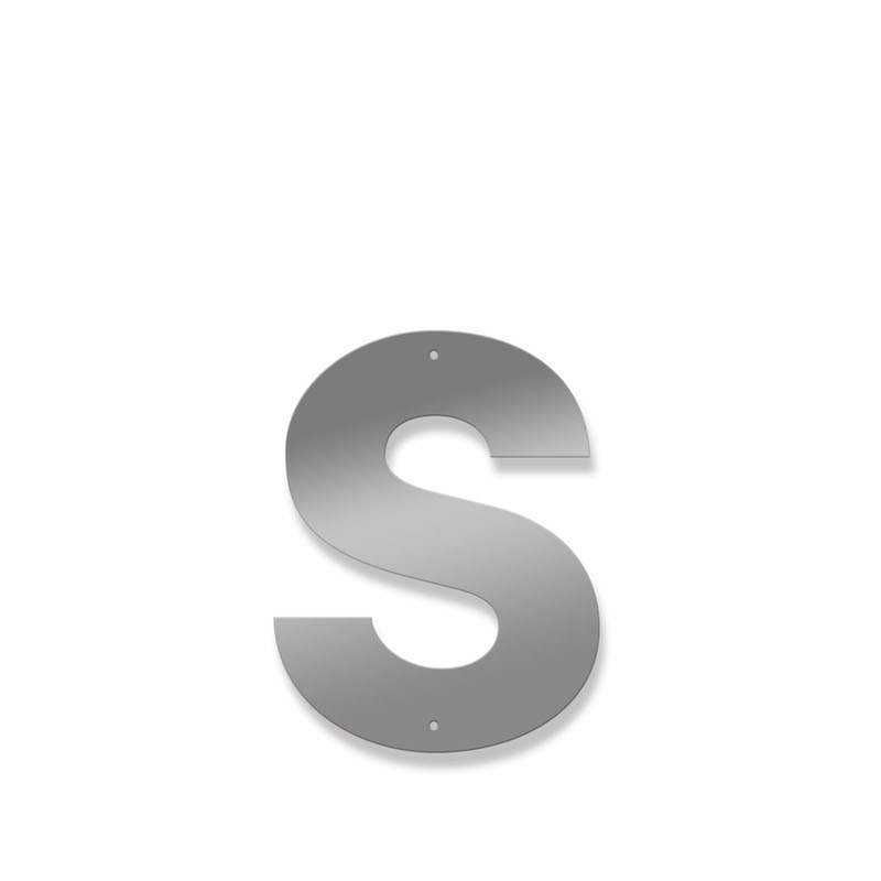 Fasadbokstav - Modern - s - gemen - 3