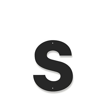 Fasadbokstav - Modern - s - gemen