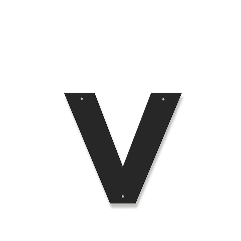 Fasadbokstav - Modern - v - gemen