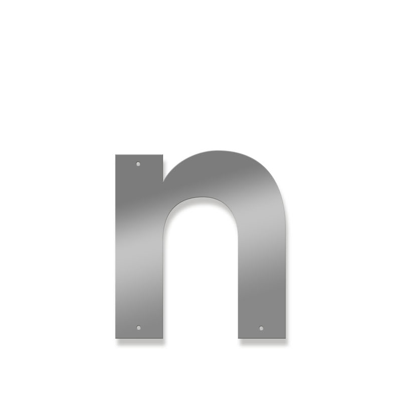 Fasadbokstav - Modern - n - gemen - 3