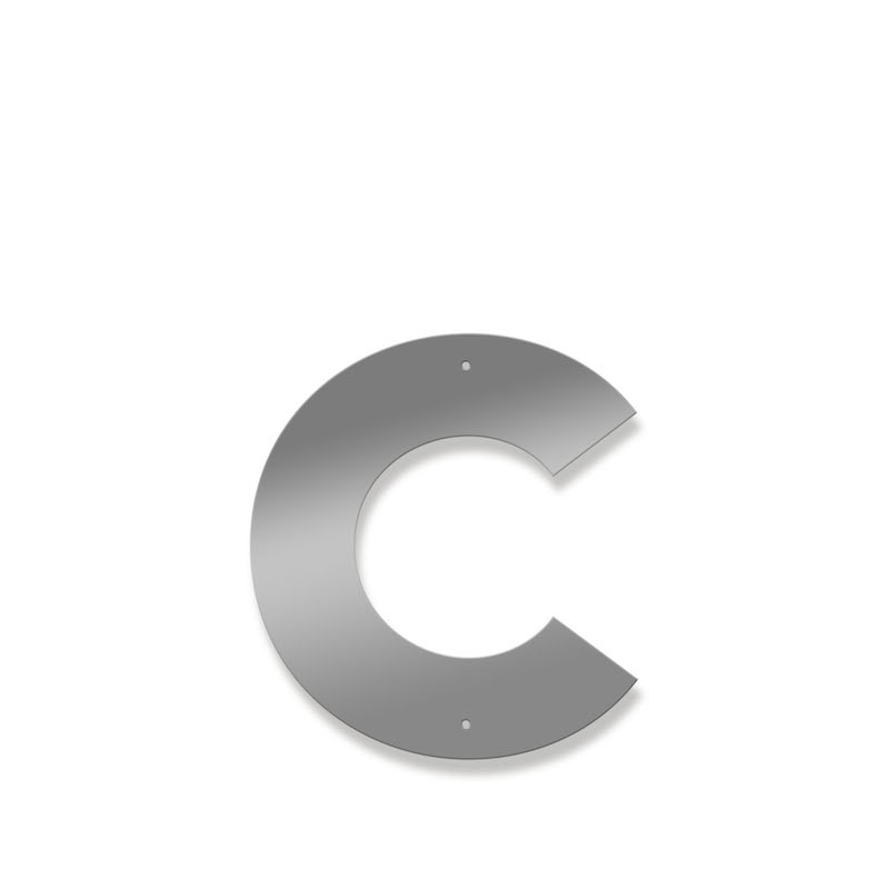 Fasadbokstav - Modern - c - gemen - 3