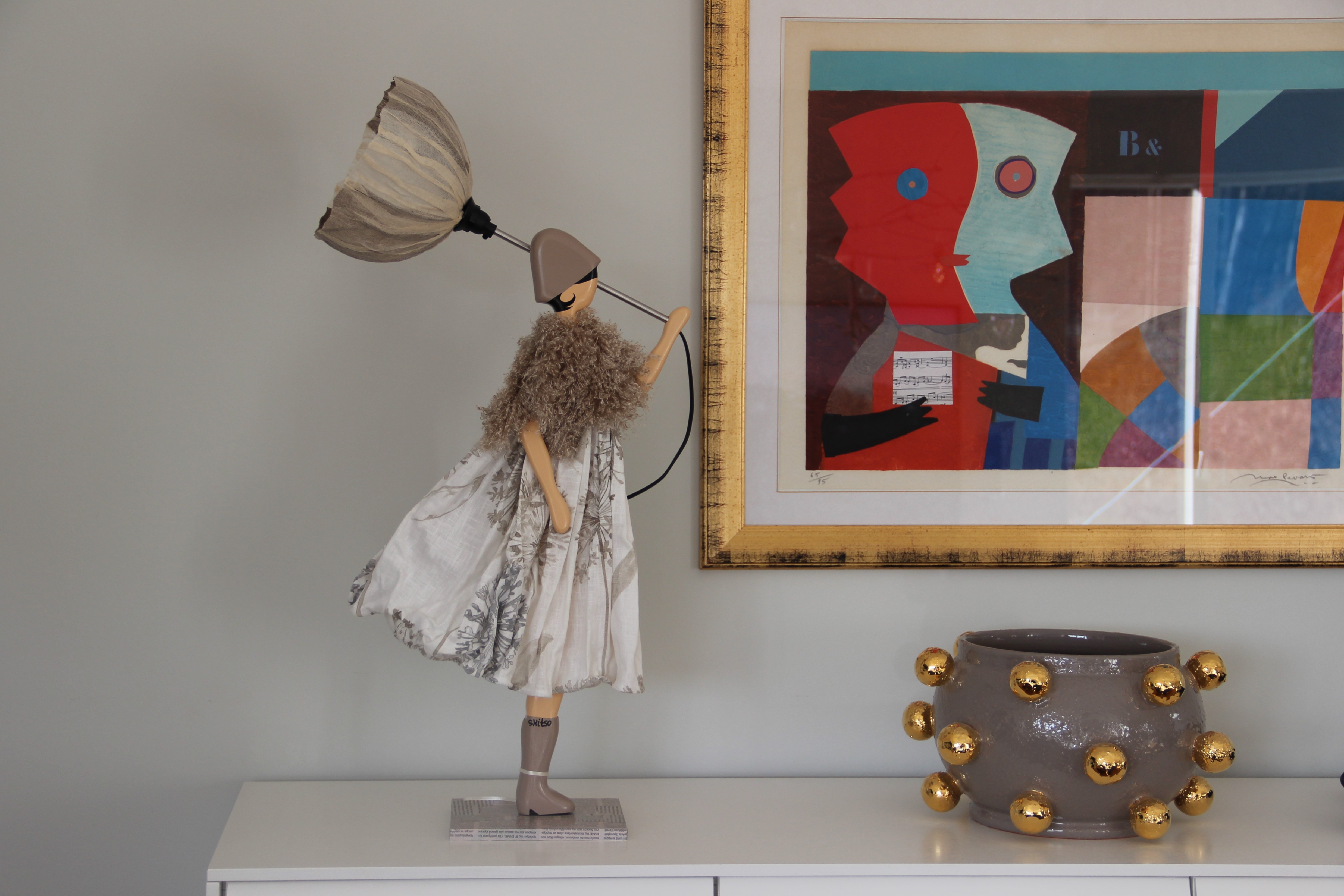 Bordslampa - Flicka med paraply  