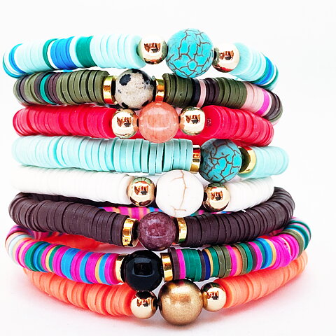 Bohoarmband mixed colors