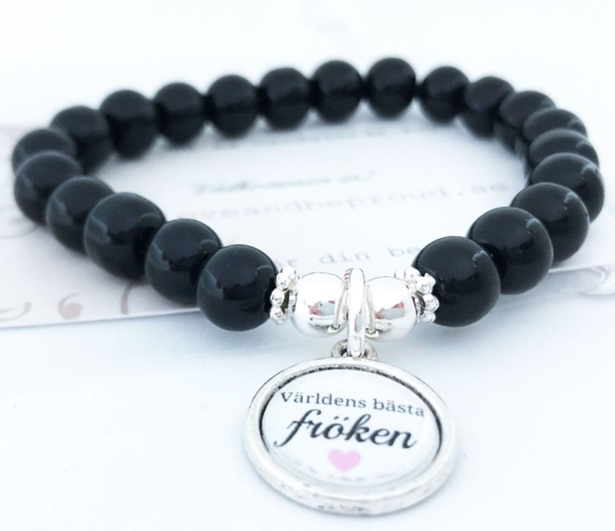 Berlockarmband Världens bästa - Pearly - 4