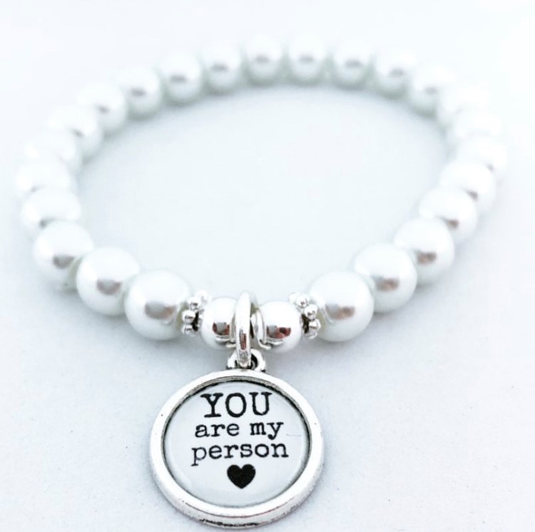 Berlockarmband Världens bästa - Pearly