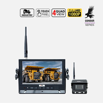 CONDOR X71Q - 7 Tum Full HD Trådlös Backkamera-Paket - 1 kamera | Supravision CONDOR Series