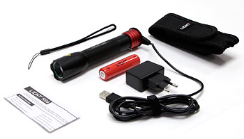 LIGHTSQUARE RS9 - 800 Lumen  Laddningsbar Ficklampa med Magnetladdning, Zoom och Hög, Låg, Blixt - Dubbelt så stark som sin föregångare!