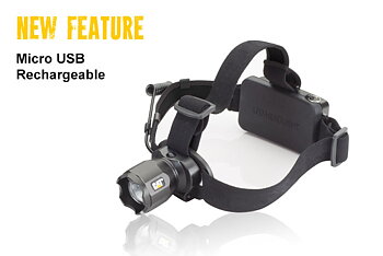 CAT 380 Lumen Pannlampa med USB- laddning