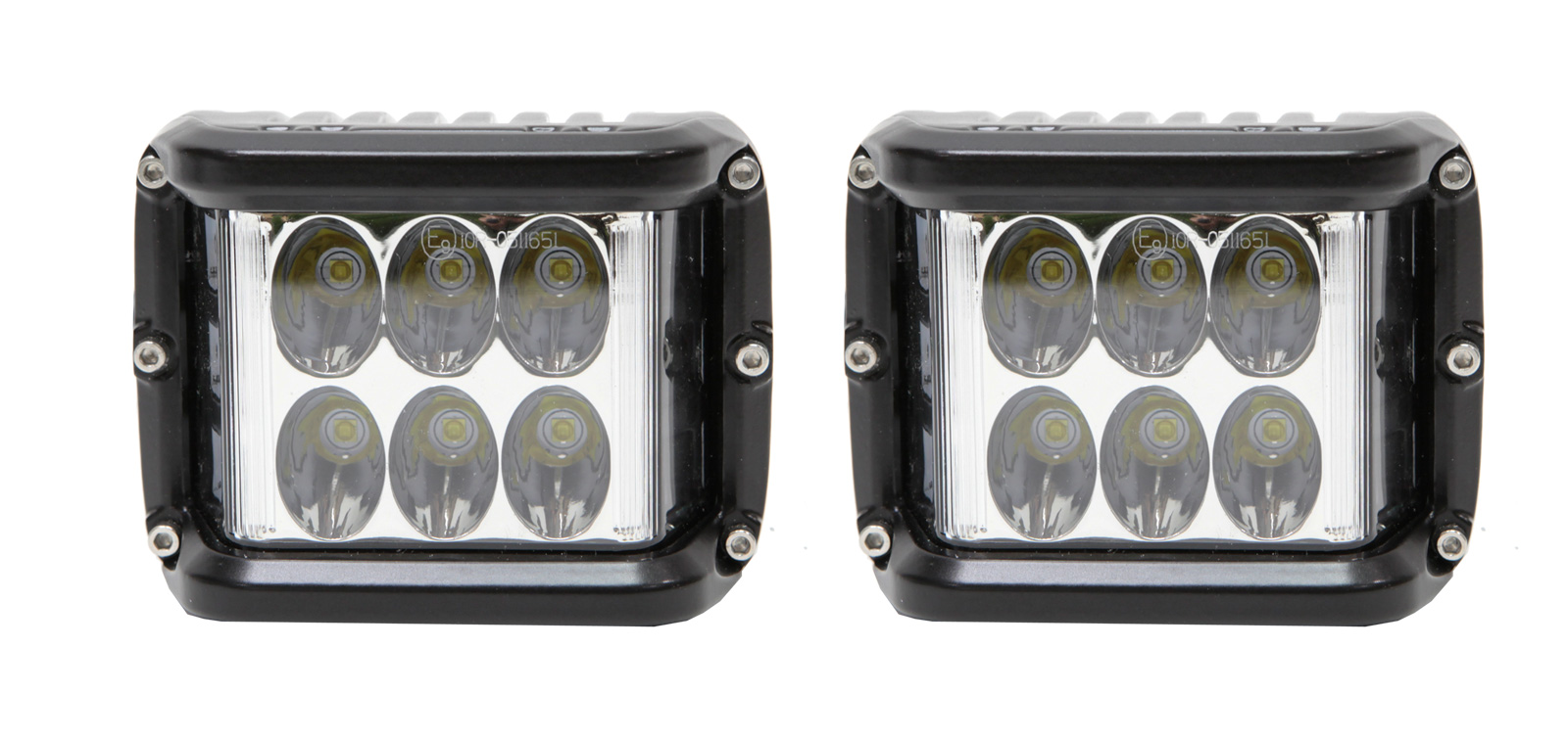 2 x 45W LED Arbetsbelysning - Thoor 45 CUBE med sidoljus - 3