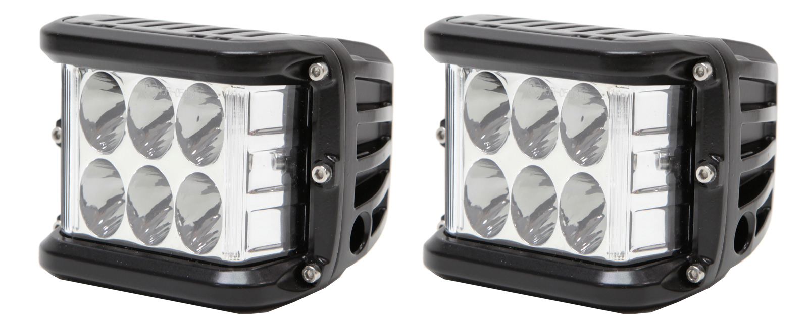 2 x 45W LED Arbetsbelysning - Thoor 45 CUBE med sidoljus